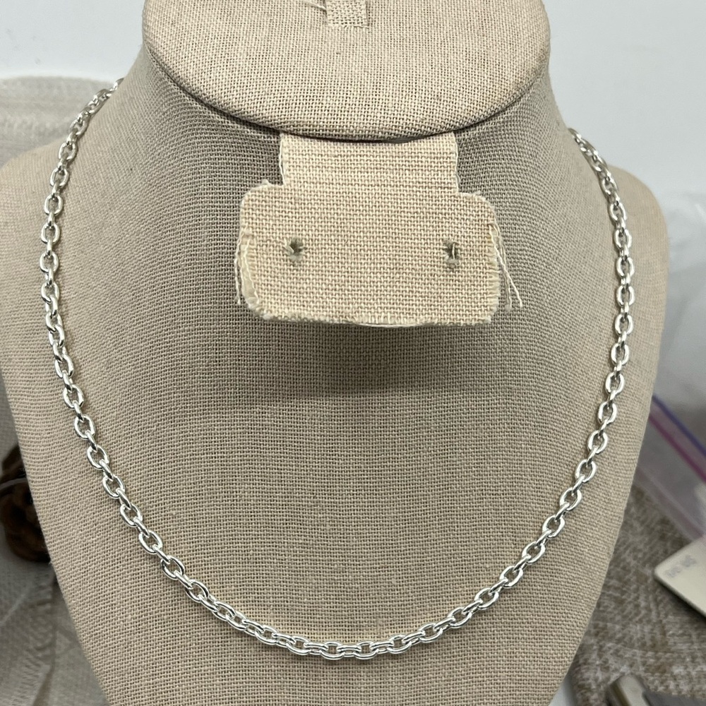 Timeless 925 Sterling Silver Rope Chain Necklace – 18” - Picture 3 of 16